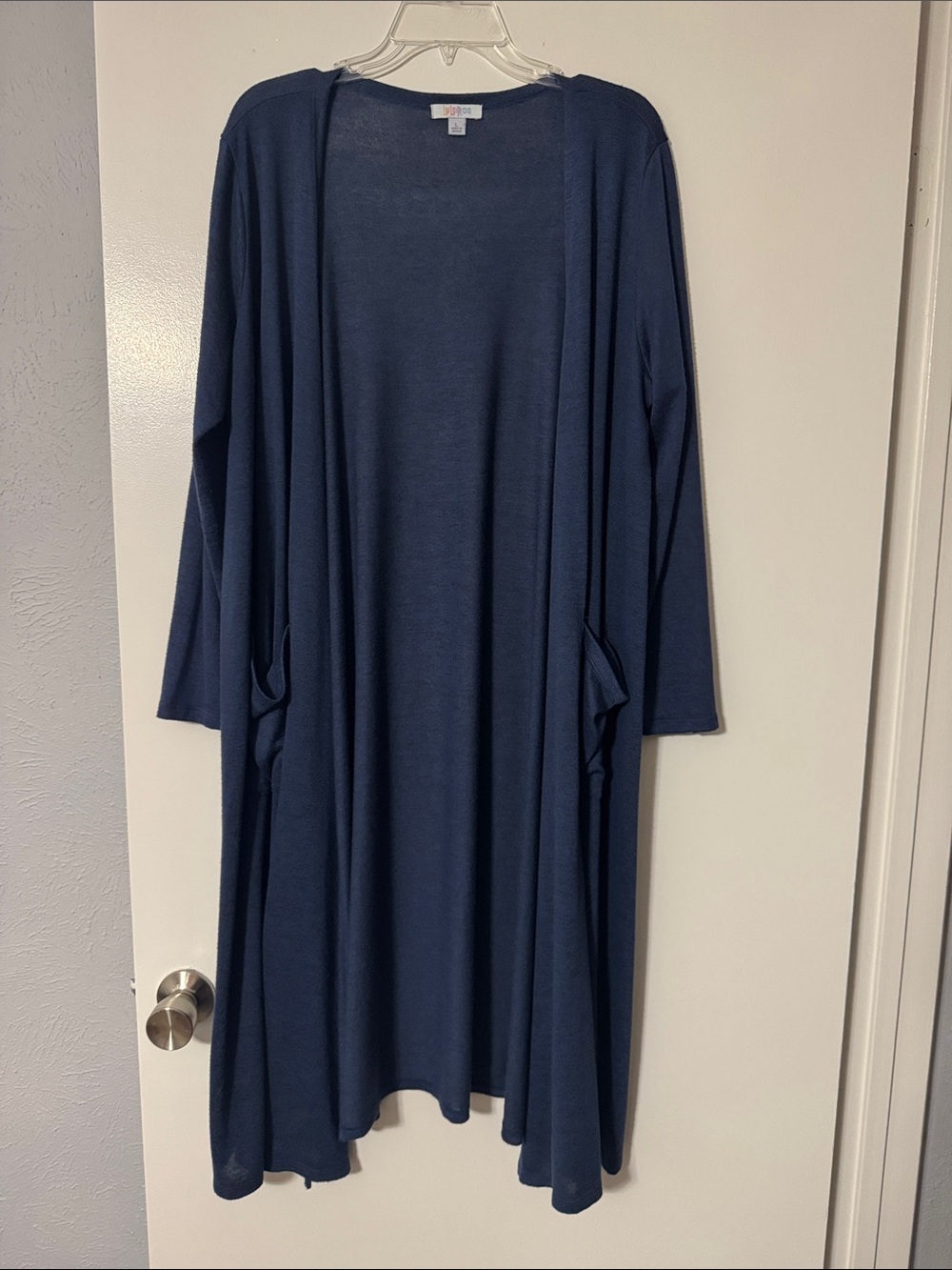 LuLaRoe Lightweight Open-Front Navy Duster Cardigan